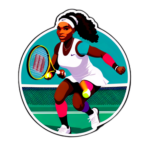 Moderne Wimbledon-inspireret design med Serena Williams
