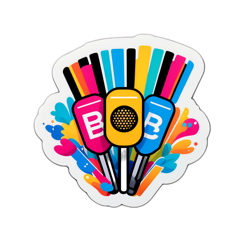 Kreativer BBC-Sticker: Nachrichten und Unterhaltung