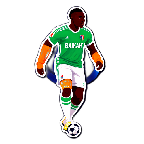 Bakary Samaké Voetbal Sticker