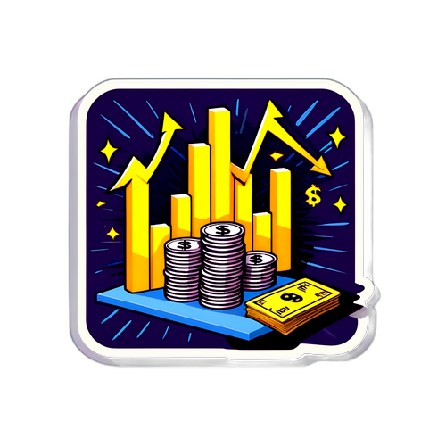 स्वर्ण मूल्य वृद्धि ग्राफ स्टिकर