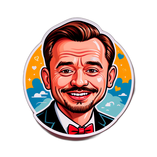 Humorystyczny sticker o życiu miłosnym Kuby Wojewódzkiego