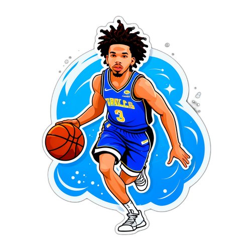 Sticker ni Cole Anthony na Nagpapakita ng Kanyang Kakayahang Magdribble