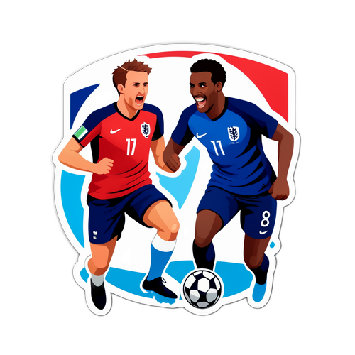 Sticker ya Mechi Kati ya France na England