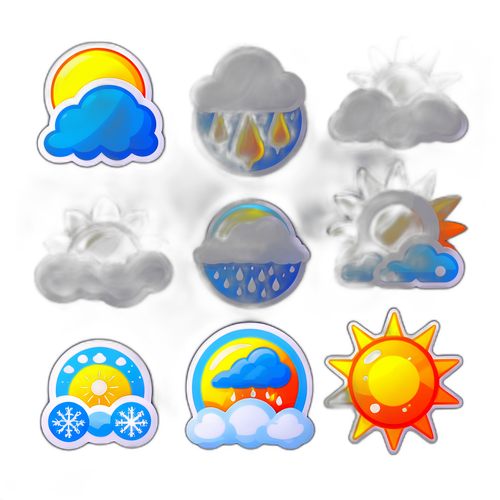 Sleek na Sticker para sa Update ng Panahon