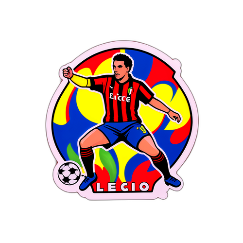 Sticker artistic meci Lecce - Milan