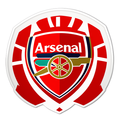 Arsenal's Emblem: Gunners Forever! Minimalist Design for True Fans!