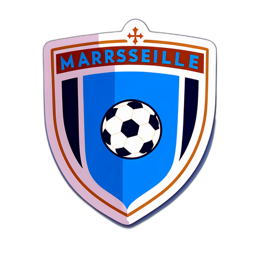 Marseille Voetbal Logo Sticker