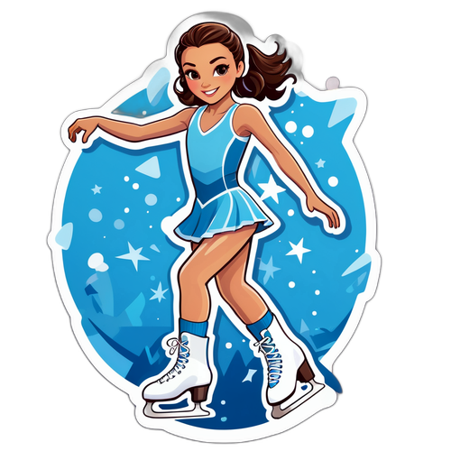 Vahva naispuolinen luistelija