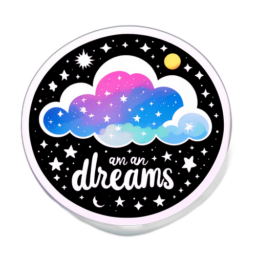 Dreams and Aspirations Inspirational Quote Sticker