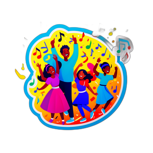 Stiker Merayakan Budaya Festival