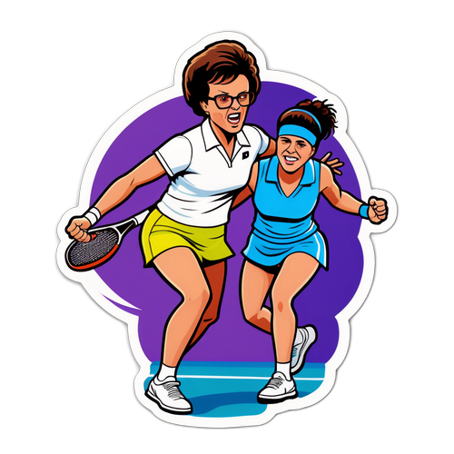Legende i Tennis: Billie Jean King i Aktion