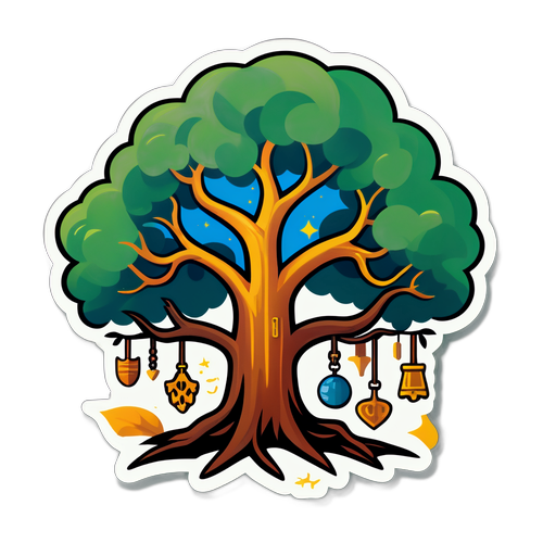 עץ חכם עם כלים