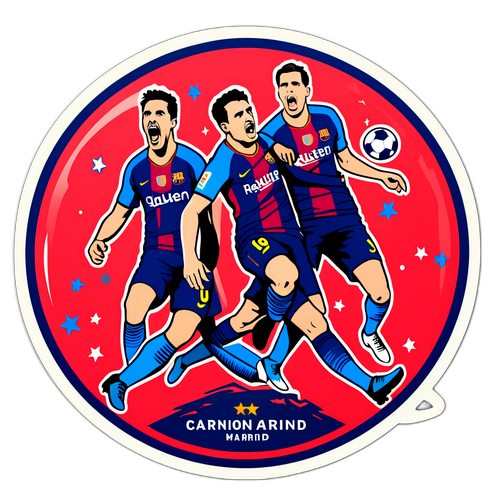 Barcelona – Atletico Madrid: Strhující design fotbalových okamžiků