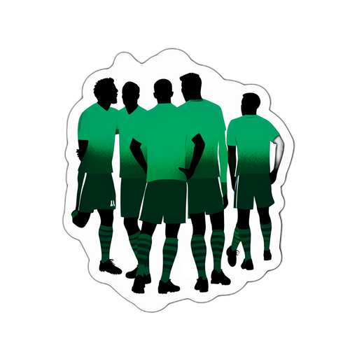 Наклейка для футбольних фанатів: силует команди Реал Бетіс