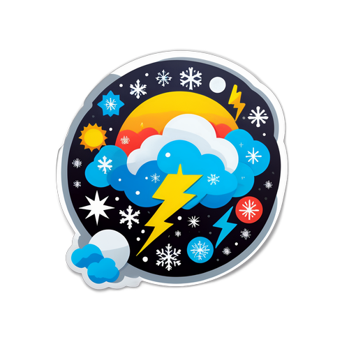 Sticker para sa Babala ng Panahon