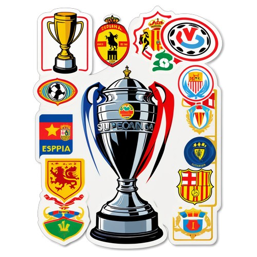 Sticker educativo sobre la historia de la Supercopa de España