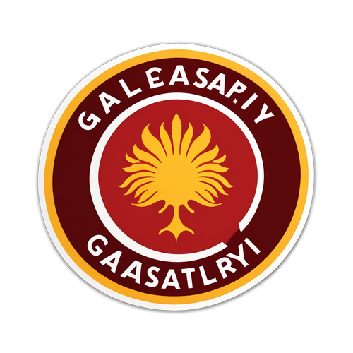 Sticker với logo Galatasaray, thể hiện bản sắc đội bóng