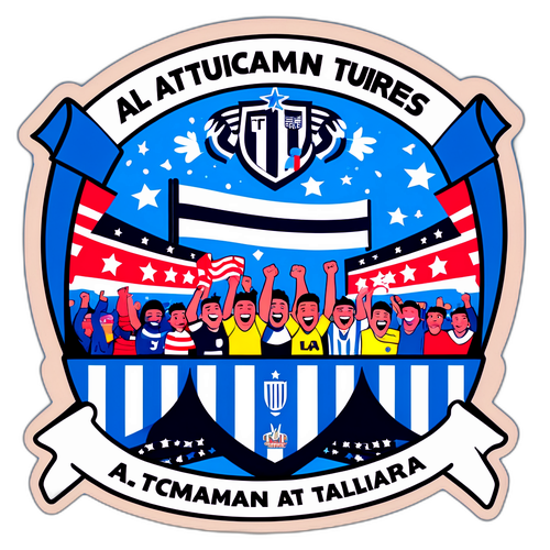 Fanáticos animando en el partido Atlético Tucumán - Talleres