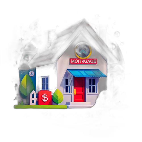 Isang Kaakit-akit na Bahay na may Giant Mortgage Rate Sign