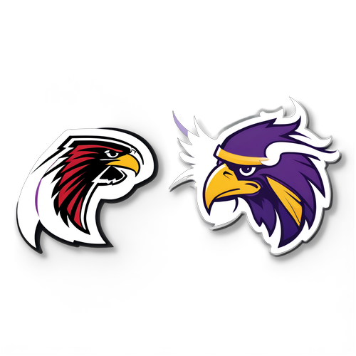 Atlanta Falcons vs. Minnesota Vikings Showdown Sticker