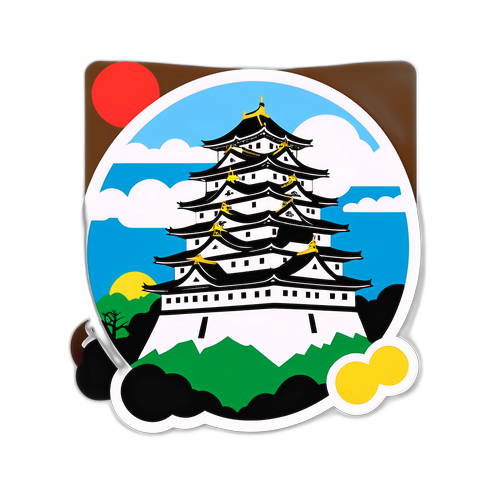 名古屋の名所をモチーフにしたステッカー