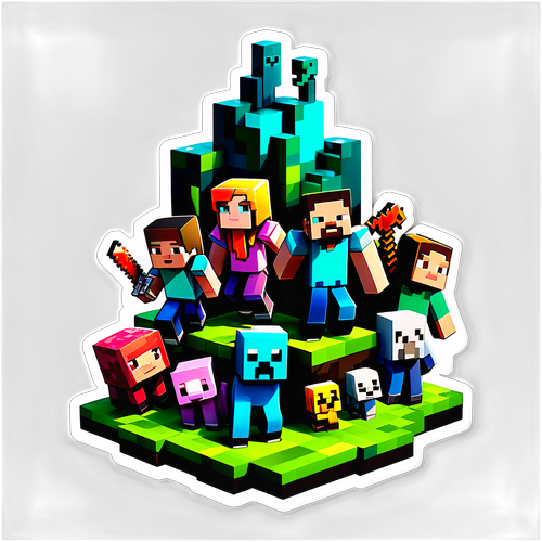 Unleash Your Imagination: The Bold and Colorful Minecraft Movie Logo You Can't Miss!