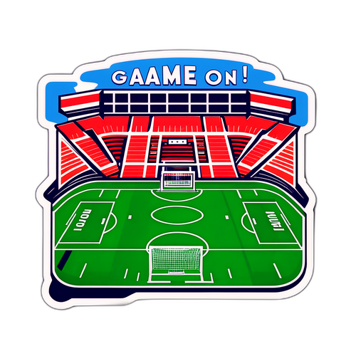 Game On! Soccer Stadium Sticker