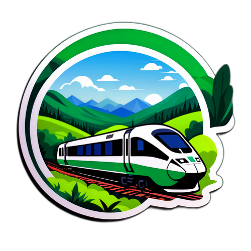 Stiker Kereta KRL yang Stylish