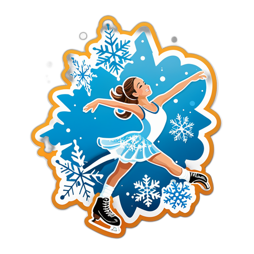 Inspireerde Schaatser Sticker