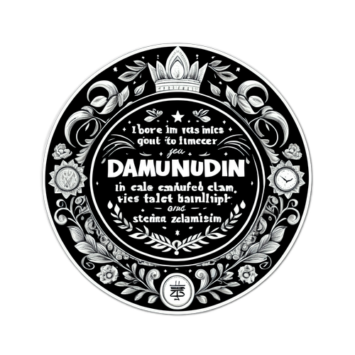 Stiker Gaya Papan Hitam dengan Kutipan Bijak