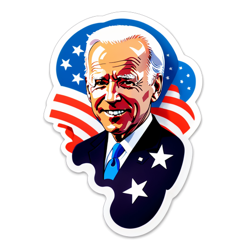 Ein Sticker, der Geschichte macht: Biden inmitten amerikanischer Traurigkeit und Hoffnung!