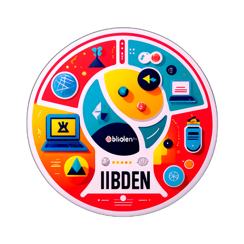 イビデンの歴史を表現するステッカー