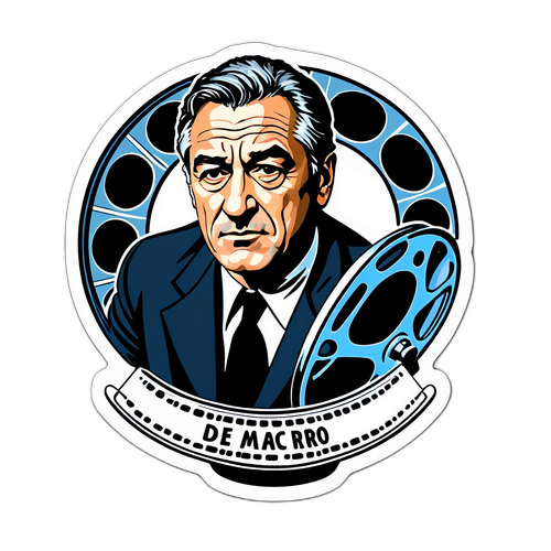 Adesivo di Robert De Niro in una scena cinematografica classica