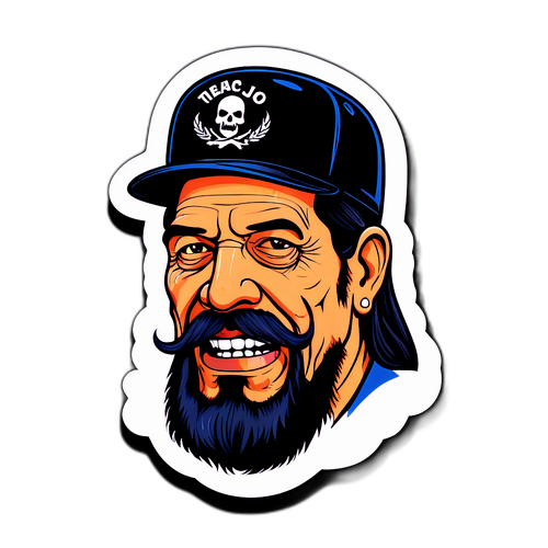 Una pegatina divertida de Danny Trejo