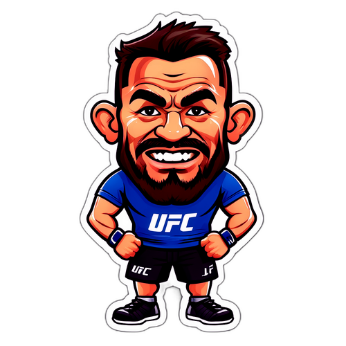 Caricatura de un fan de UFC
