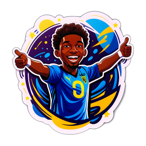 Rafael Leão w radosnym momencie zwycięstwa