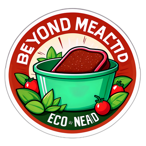 Nachhaltiger Sticker für Beyond Meat