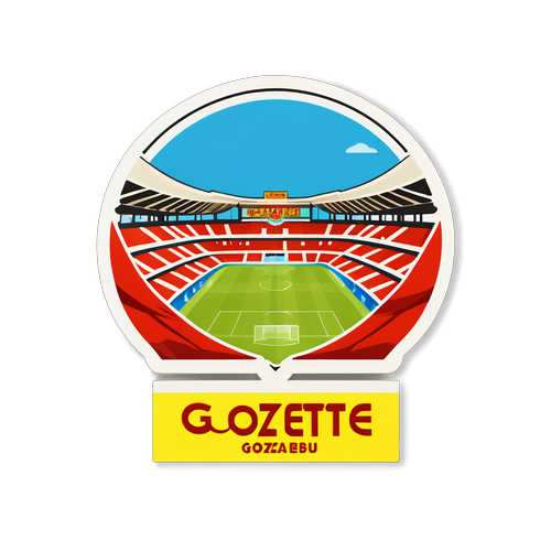 Göztepe Tarihi Stadyumu ve Taraftar Atmosferi Sticker