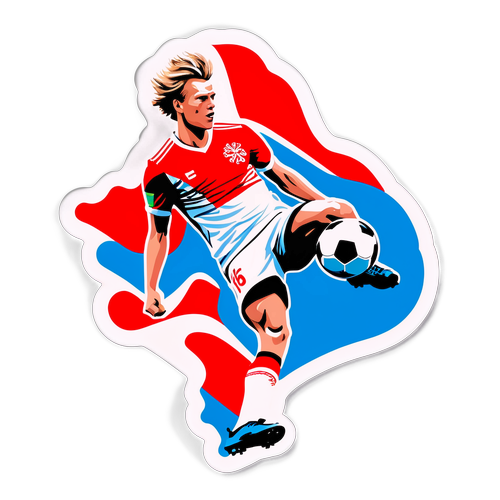 En dynamisk illustration af Rasmus Søndergaard i aktion