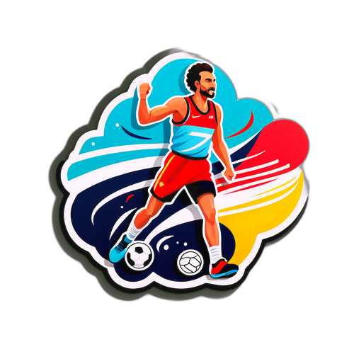 Autocollant stylisé de Georges Mikautadze