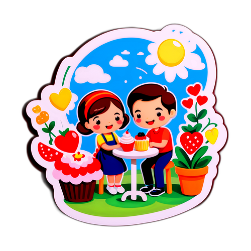 甜蜜情侶的日常