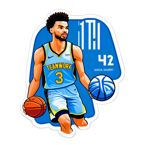 Jamal Murray Teamwork Basketball Sticker
