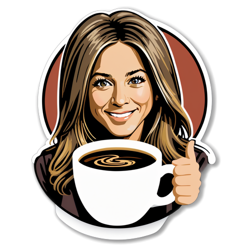 Adesivo di Caffè Incantevole