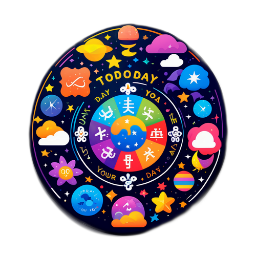 Renkli Astroloji Stickeri