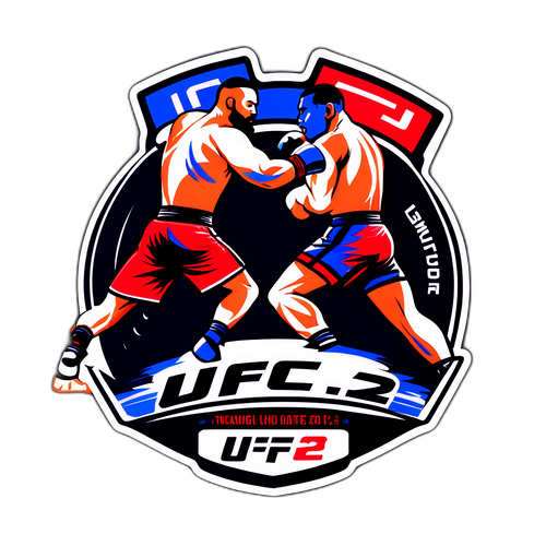 Energetisk UFC 322 Klistremærke