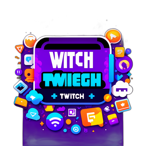 Ilustración Creativa del Logo de Twitch