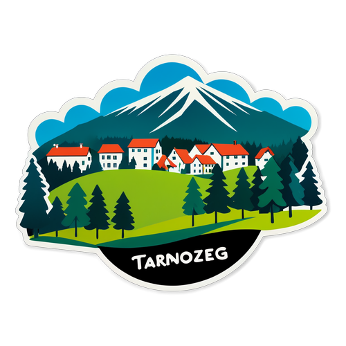 Stickers z krajobrazem Tarnobrzegu