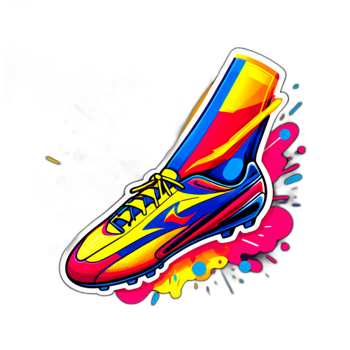 Hình minh họa của bàn chân cầu thủ bóng đá