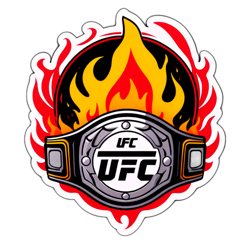 מדבקת חגורת אליפות UFC