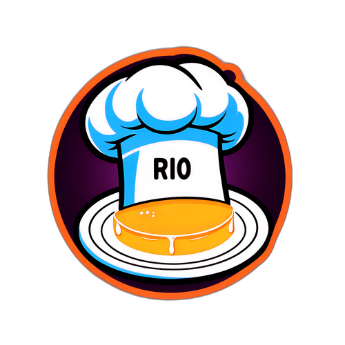 Şef Şapkası ve Tabak İle MasterChef 4 Kazananını Kutlayan Eğlenceli Sticker